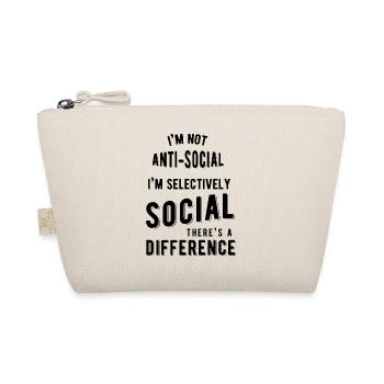 Im not Anti Social - Organic Pouch - nature - Front