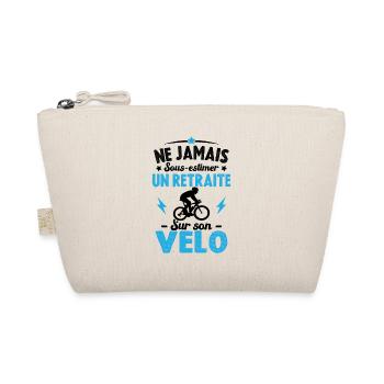 Un Retraité Sur Son Vélo Humour Retraite Cycliste - Trousse biologique - nature - Devant