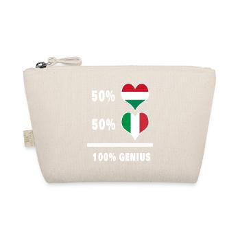 Italien und Ungarn genial / Geschenk - Bio-Täschchen - Natur - Vorne