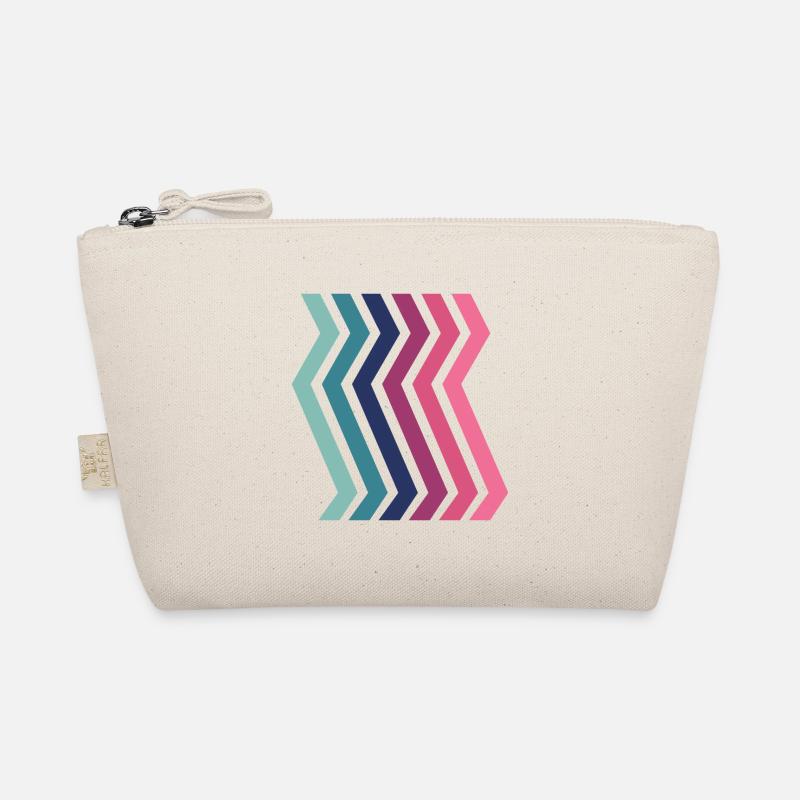 Geometrische Muster Retro Arcs Geometric Pattern Bio-Täschchen