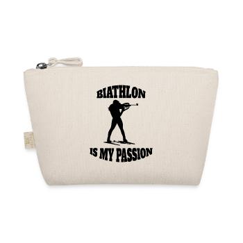 Biathlon Gift Biathlete Saying Winter Sports - Organic Pouch - nature - Front