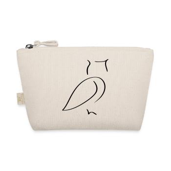 Owl Line Art - Minimaliste - Trousse biologique - nature - Devant