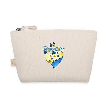 Stand For Ukraine Design Peace NO WAR - Bio-Täschchen - Natur - Vorne