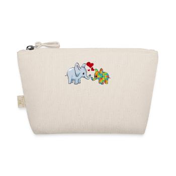 Autism Elephant Mom - Organic Pouch - nature - Front