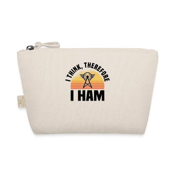 Amatuerfunker Amateur Funk Radio Ham Shortwave - Organic Pouch - nature - Front