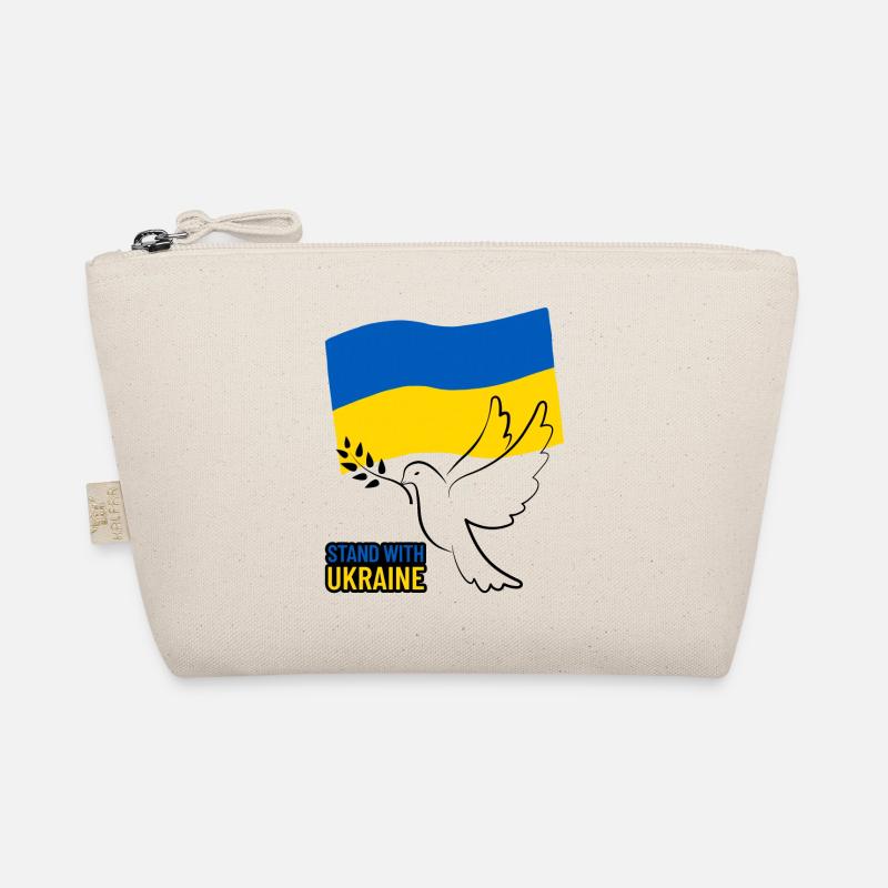 Ukraine flag with wing design Organic Pouch