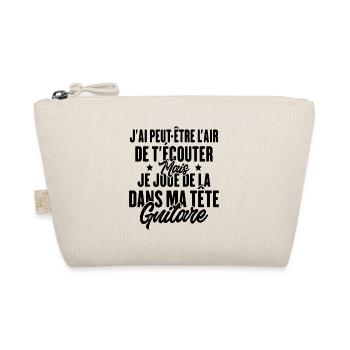 Je Joue De La Guitare Humour Cadeau Guitariste - Trousse biologique - nature - Devant
