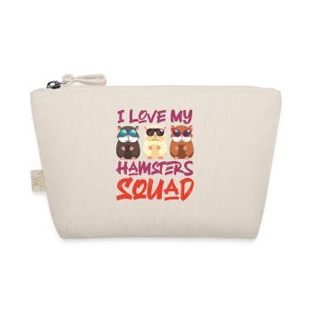 Cute Hamster I Love My Hamsters - Organic Pouch - nature - Front