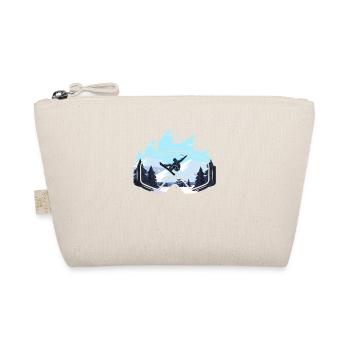 Schnee Surfen Ski Snowboard Brille Snowboarder - Bio-Täschchen - Natur - Vorne