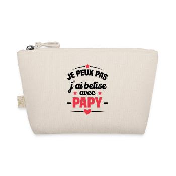 Je peux pas j'ai bêtise avec papy - Trousse biologique - nature - Devant