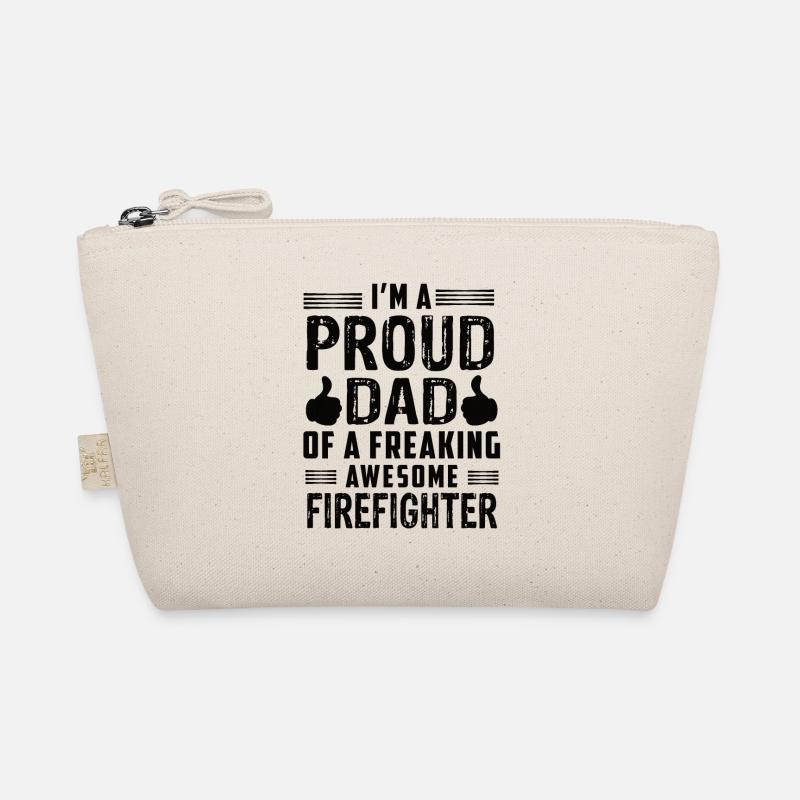 Im A Proud Dad Oa Freaking Awesome Firefighter Bio-Täschchen