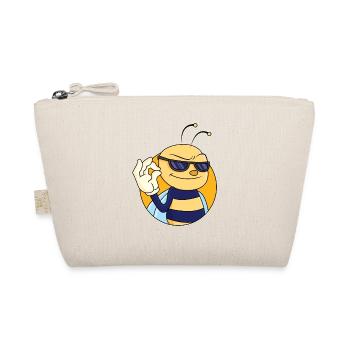 OK sign bee - Organic Pouch - nature - Front