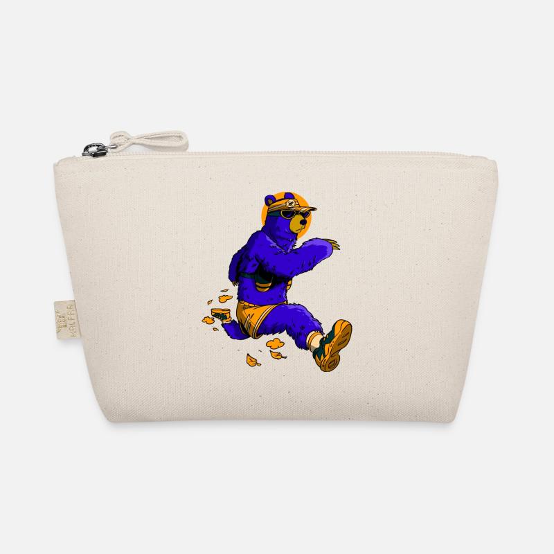 Bear and running Organic Pouch