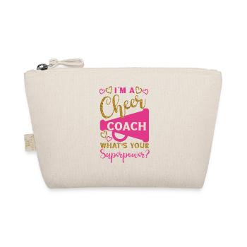 Cheer Cheerleading Coach I'M A - Organic Pouch - nature - Front