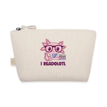 I Readolotl Axolotl - Organic Pouch - nature - Front