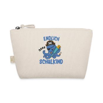 Pirat Oktopus Einschulung Schule Kinder Schultüte - Bio-Täschchen - Natur - Vorne