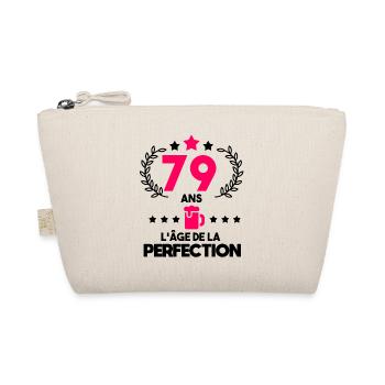 79 ans perfection - anniversaire apéro femme - Trousse biologique - nature - Devant