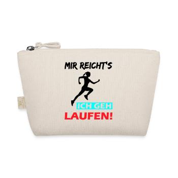 Mir reicht's ich geh laufen! - Bio-Täschchen - Natur - Vorne