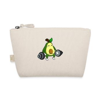 Avocado Bodybuilder Langhantel Bodybuilding - Bio-Täschchen - Natur - Vorne
