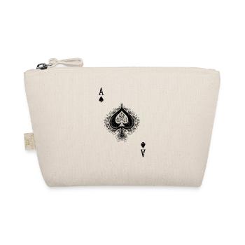 Ace of Spades Poker Playing Card Black Game Humor - Organic Pouch - nature - Front