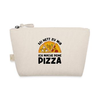 Sei Nett Zu Mir Ich Mache Deine Pizza Pizzabäcker - Bio-Täschchen - Natur - Vorne
