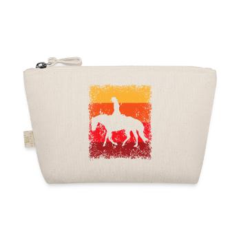 Westernreiterin Westernreiten Reiterin Reitsport - Bio-Täschchen - Natur - Vorne