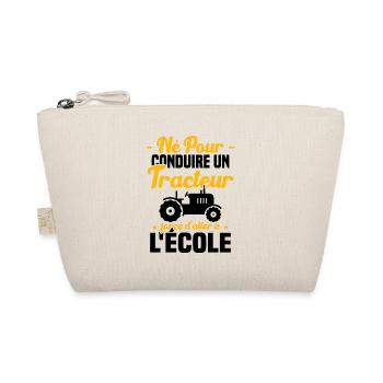 Né pour conduire un tracteur humour cadeau - Trousse biologique - nature - Devant