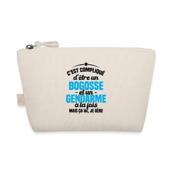 Bogosse et Gendarme, Humour Cadeau Gendarme - Trousse biologique - nature - Devant