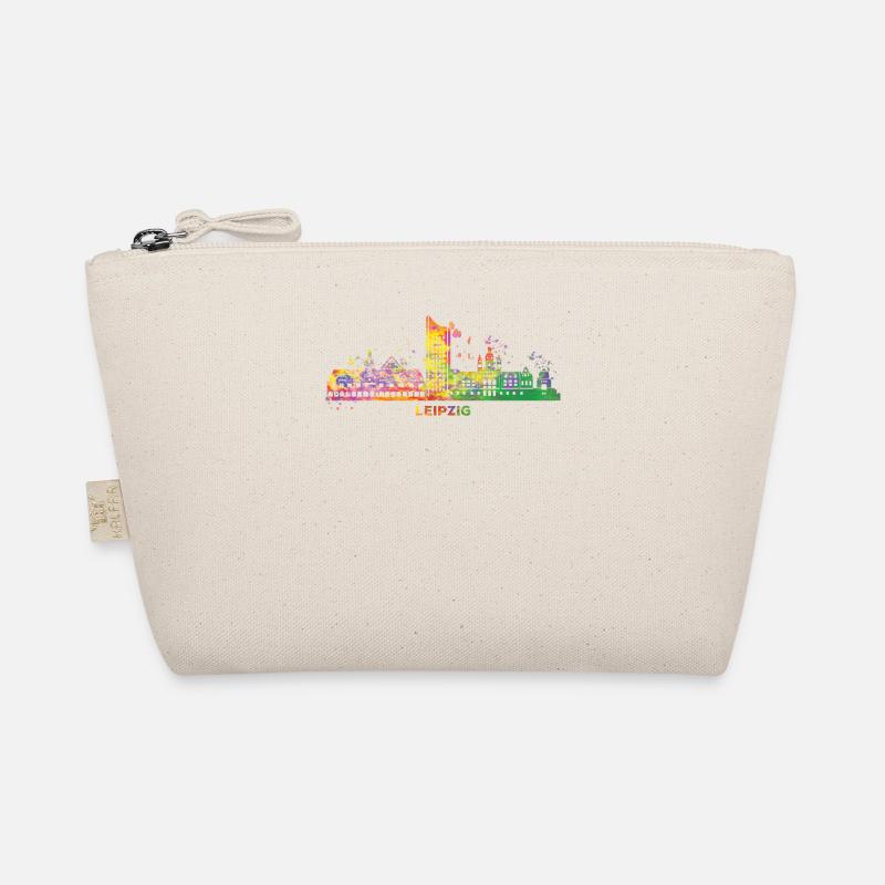 Leipzig Skyline Colorful Leipziger Organic Pouch
