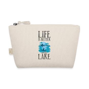 Canoe Canoeing Vintage Life Is - Organic Pouch - nature - Front
