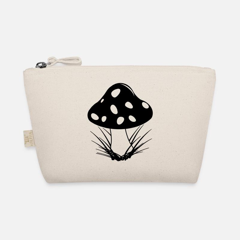 Autumn mushroom with white dots Organic Pouch