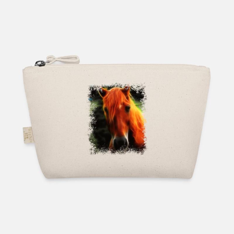Pferd Wildpferd - Bio-Täschchen - Natur