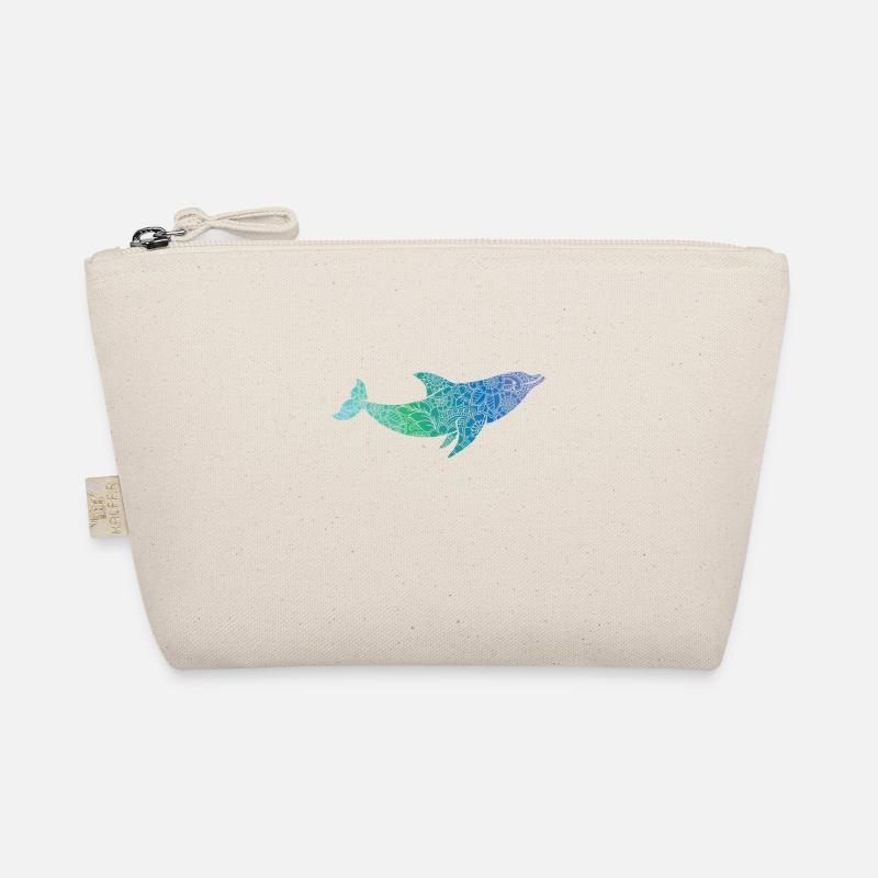 Deflin with pattern mammal in water Organic Pouch