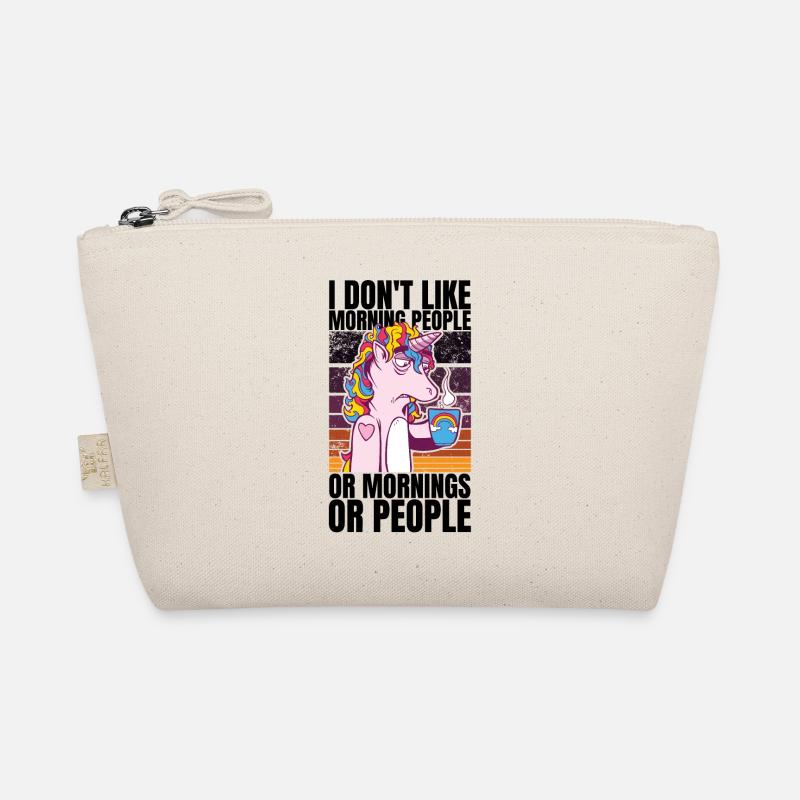 Licorne avec café - Je n’aime pas les gens du matin Trousse biologique