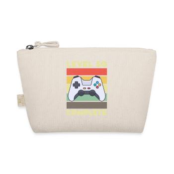 Level 50 Complete 50 years 50th birthday - Organic Pouch - nature - Front