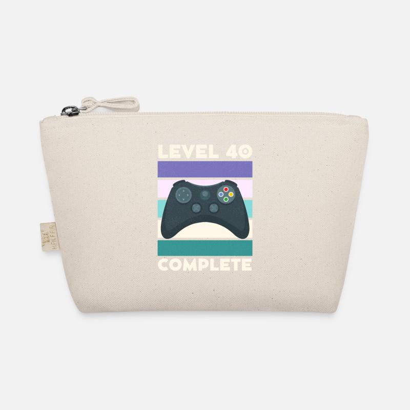 Level 40 Complete 40 Jahre 40. Geburtstag Bio-Täschchen