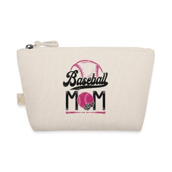 Baseball Fan Mom Mother Vintage - Organic Pouch - nature - Front