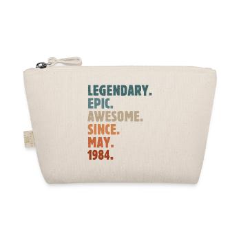 1984 Mai Vintage Jahrgang Geburtstag Geschenk - Bio-Täschchen - Natur - Vorne