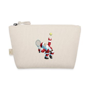 Santa Claus Tennis Game Tennis Racket Xmas - Organic Pouch - nature - Front