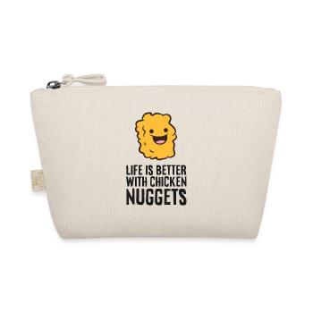La vie est meilleure avec des pépites de poulet - Trousse biologique - nature - Devant