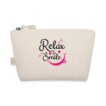 Relax & Smile Statement Lazy Chill - Organic Pouch - nature - Front