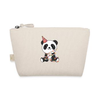 Panda for birthday for children a birthday - Organic Pouch - nature - Front