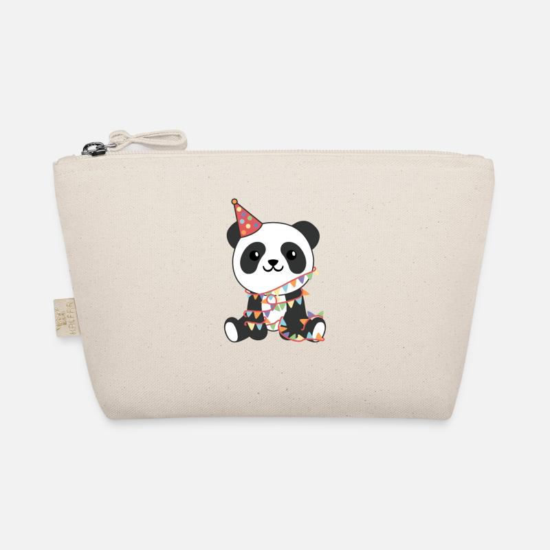 Panda for birthday for children a birthday Organic Pouch
