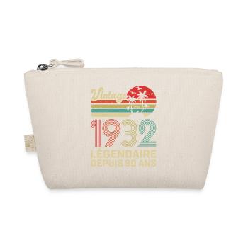 90 Ans Anniversaire Vintage Né(e) en 1932 - Trousse biologique - nature - Devant