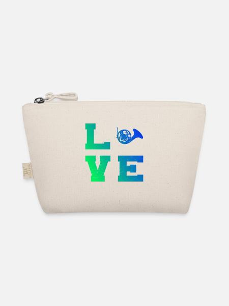 French Horn Players Men's Ladies French Horn Players - Organic Pouch - nature - Front