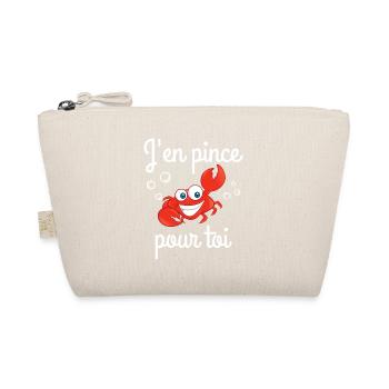 j'en pince pour toi, déclaration d'amour - Trousse biologique - nature - Devant