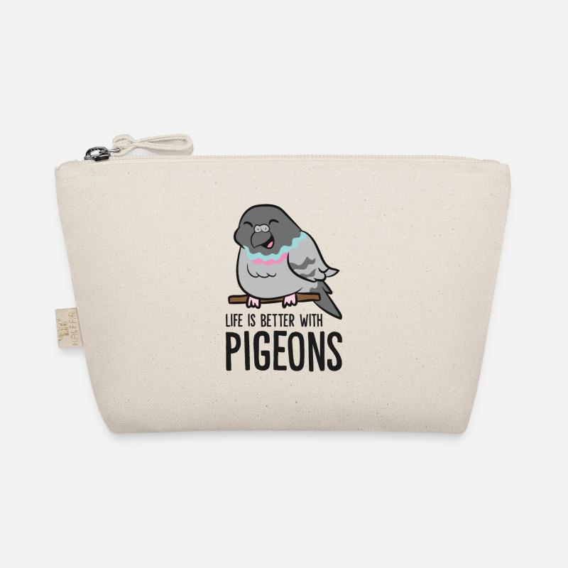 Das Leben ist besser mit Tauben Bio-Täschchen