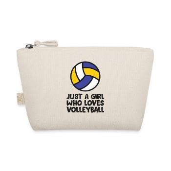 Just a Girl Who Loves Volleyball - Organic Pouch - nature - Front