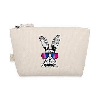 Bisexual Bi Pride Flag Rabbit - Bio-Täschchen - Natur - Vorne