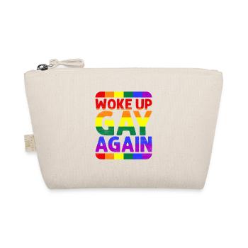 Woke Up Gay Again LGBT-Q Lesbian Trans Queer - Bio-Täschchen - Natur - Vorne